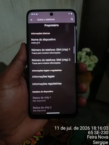 Vendo um aparelho celular Moto G14