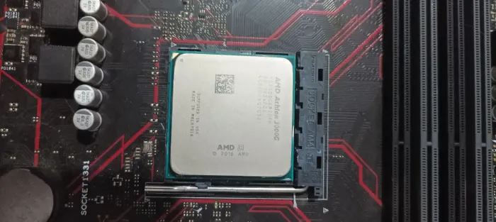 Placa mãe b450m + amd athlom 3000g