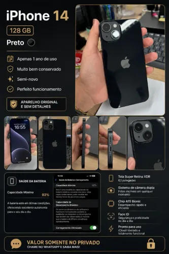 iPhone 14 128gb semi-novo