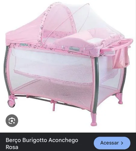 Berço Burigotto Rosa