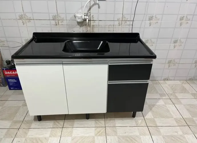 BALCÃO DE PIA 1,20M COM CUBA NOVO ENTREGAMOS