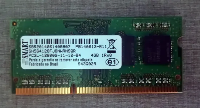 Memoria Ram Smart Notebook 4gb S43Q02R 1RX8