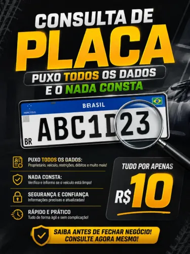 CONSULTA DE PLACA VEICULAR | Débitos, Multas, Restrições e Localização de Dados