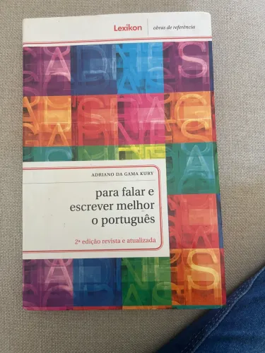 Livro: Para falar e escrever melhor o português - Kury
