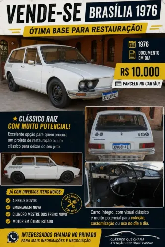 Volkswagen Brasilia 1600 2P 1976