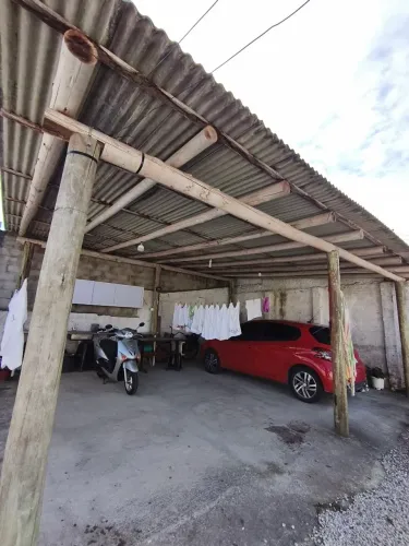 Garagem, área, telhado, madeira 