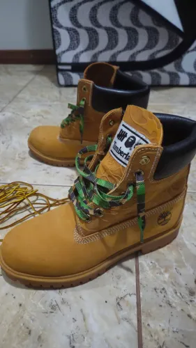 Bota Timberland x BAPE x Undefeated 6 Inch Premium Original Tam 39