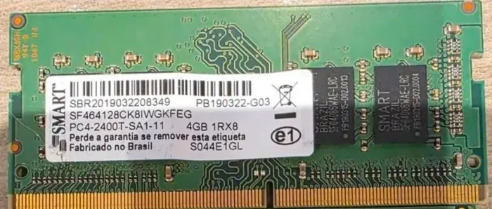 Memoria RAM DDR4 4gb smart notebook laptop