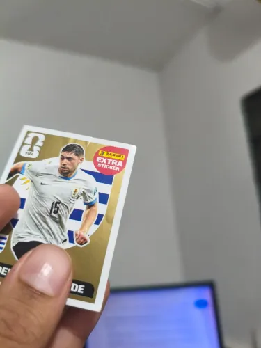 Figurinha Valverde Gold Legend 2026 - Extra Sticker Ouro