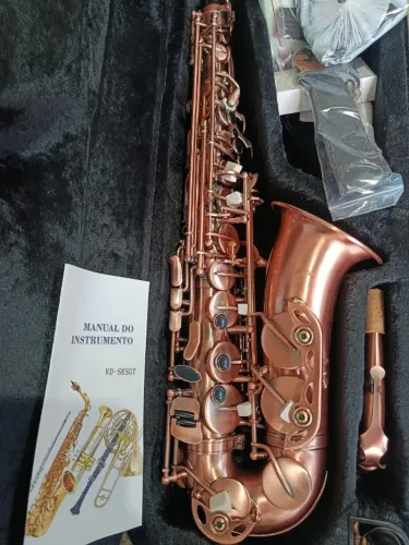 Saxofone Alto Cobreado Belíssimo- Novo- Garantia de 6meses- Envio para Todo Brasil