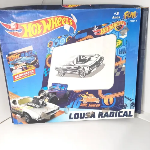 Quebra-cabeça lousa mágica gigante Hot Wheels