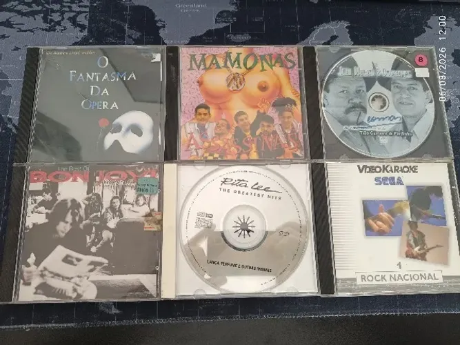 Lote CDs (Mamonas Assassinas, Bon Jovi e outros)