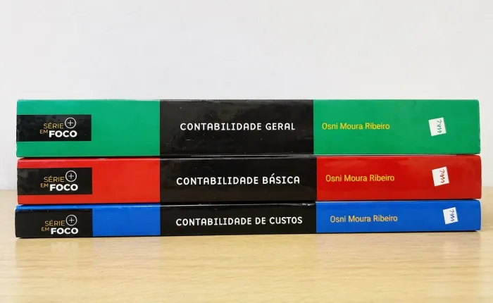 Livros de Contabilidade - Osni Moura Ribeiro (Básica, Geral e Custos)