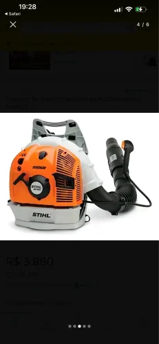 Soprador De Folhas Costal Stihl Br 600 Profissional Gasolina Seminovo