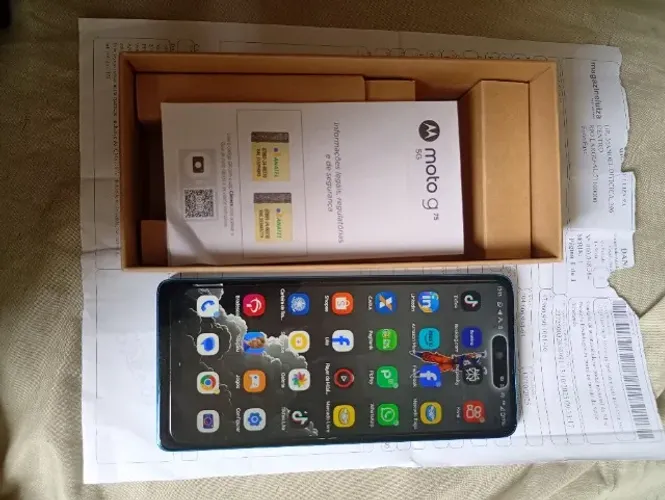 Celular moto G75 5g 256gb novo