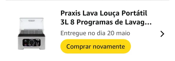 Lava louças portátil PRÁXIS