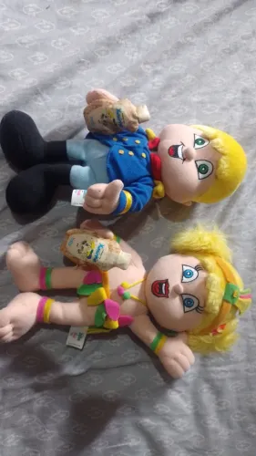 ursos de pelucia xuxinha e guto