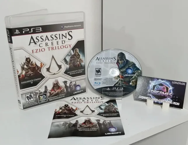 Jogo PS3 Assassin's Creed EZIO TRILOGIA. Aqui na LOJA FABGAMES 