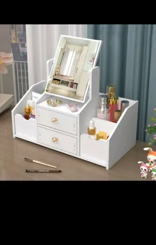 Mini penteadeira com espelho e gavetas