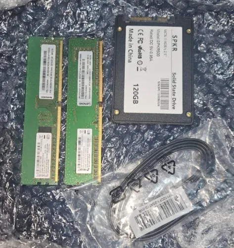 KIT UPGRADE MEMORIA RAM 8GB + SSD 120GB NOVO + CABO SATA BRINDE