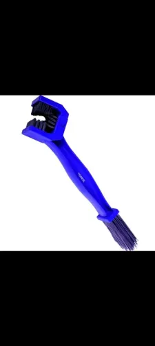 Escova para limpeza correntes de moto azul