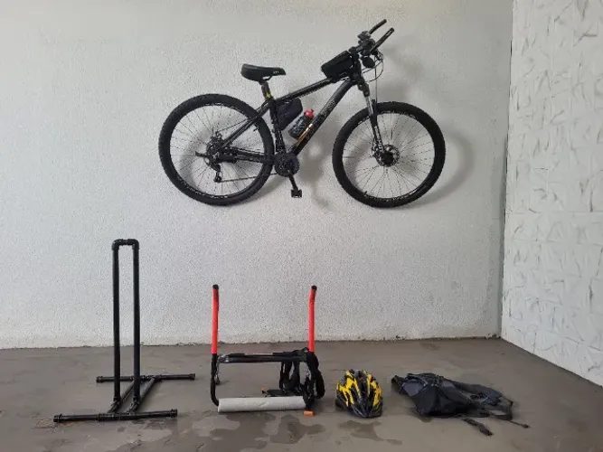 Kit Bike Aro 29 High One Raion + Rolo de Treino + Transbike + Acessórios Completos