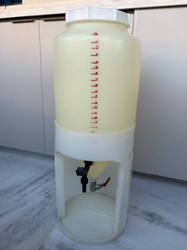 Fermentador cônico PP 25l cerveja artesanal