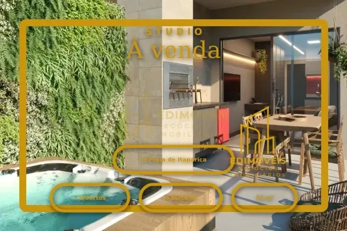 Oportunidade única: Studio Garden em Praia de Itaparica com área externa!