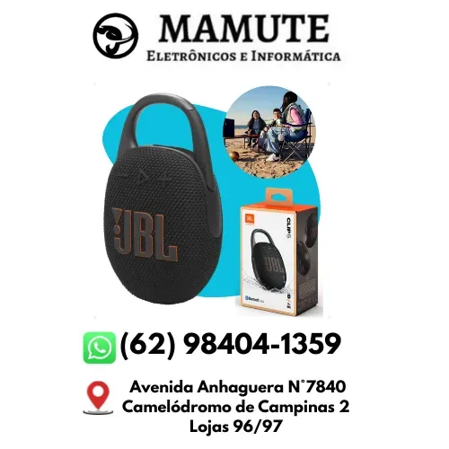Caixa De Som JbL Clip 5 Bluetooth Original- Á Prova D´água