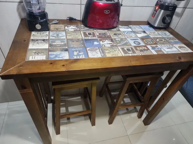 MESA  DE CANTO  RÚSTICA  TOP