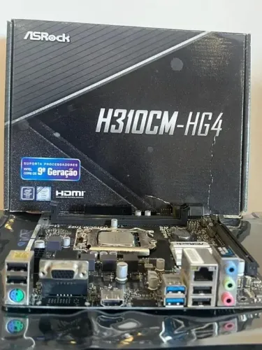 Placa Mãe ASrock H310CM - HG4 + Processador intel i5 9400F (kit upgrade)
