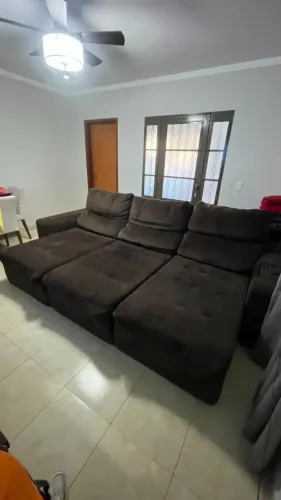 Sofá Retrátil e Reclinável 3 Lugares