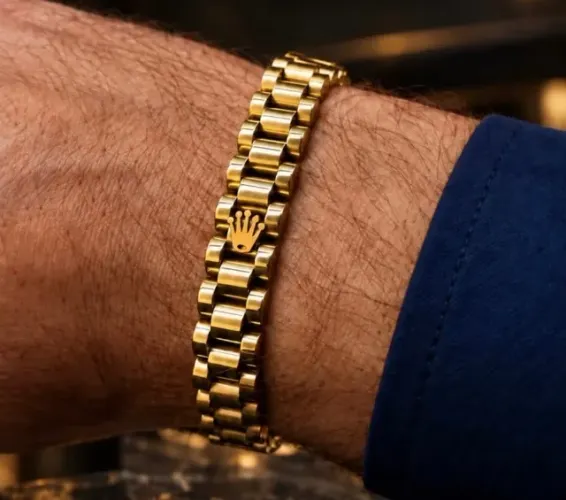 Bracelete The Crown em Ouro 18k 750