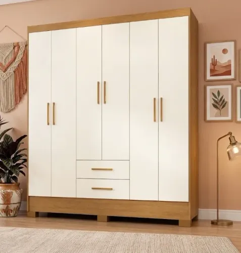 Guarda Roupa toquio com 6 portas