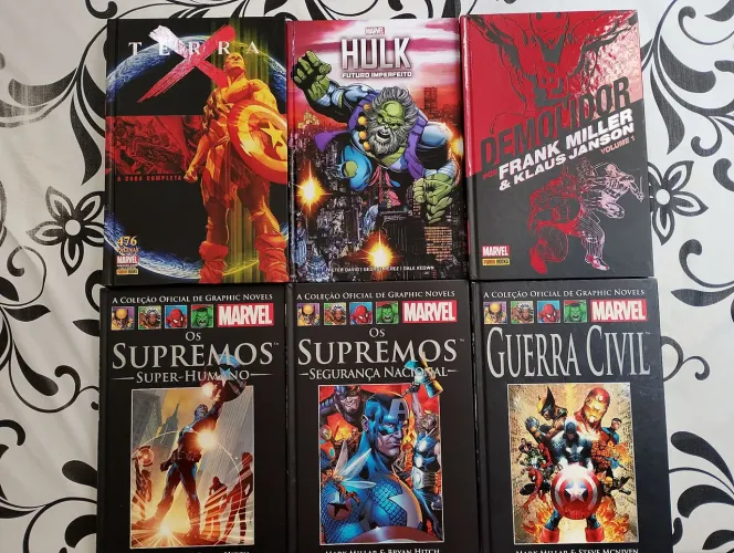 Coleção de encadernados/HQs Marvel e DC(Leia a descrição)