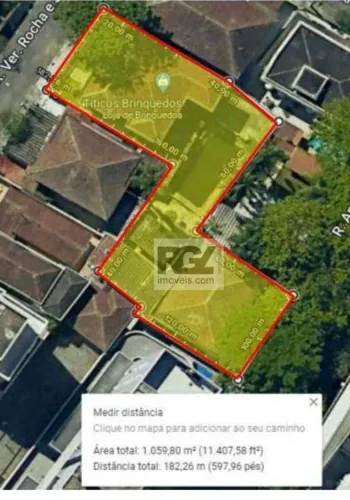 Terreno tamanho 3 casas no canal 3 a venda