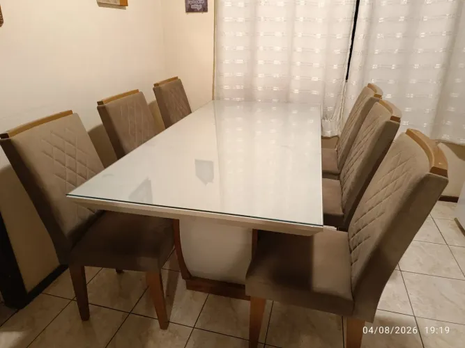Mesa Retangular 6 cadeiras