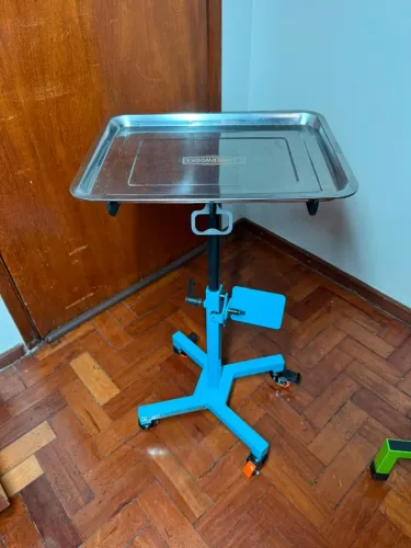 Bancada auxiliar azul hammerworks (mesa de apoio para tatuador)