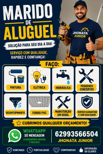 Marido de aluguel, cubro qualquer orçamento.