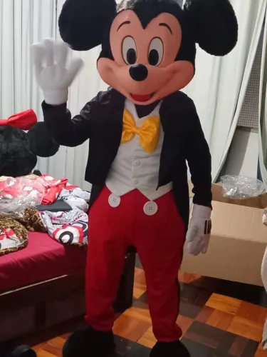 Casal de fantasias profissionais Mickey e Minnie - padrão premium