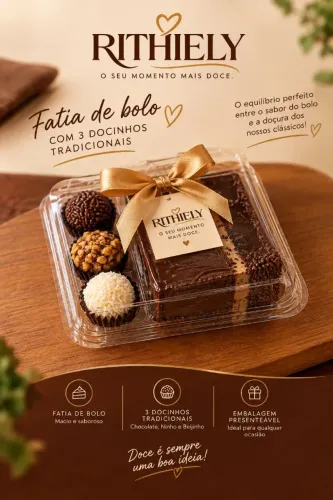 Bolo de Aniversário, Bolo para festa, Fatias de Bolo