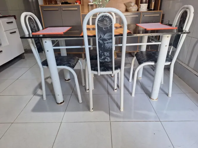 Mesa mármore 6 lugar