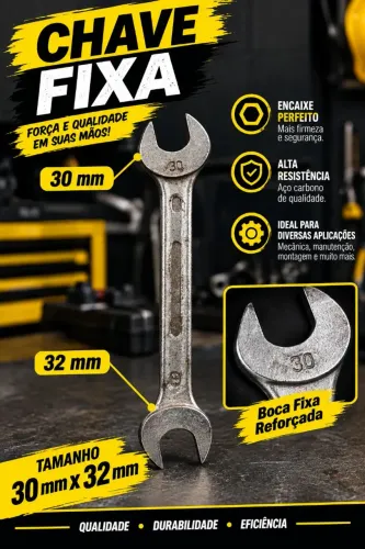 Chave Fixa 30x32mm 