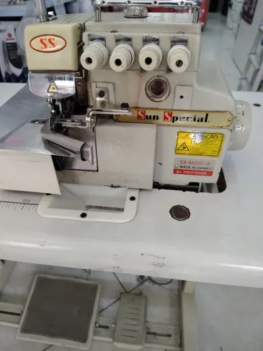 Máquina de costura interloque industrial,motor direct drive silencioso