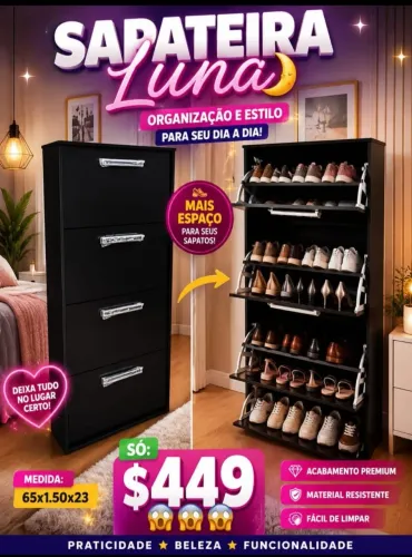 Sapateira nova na promoção