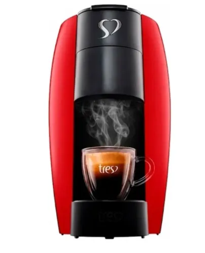 3 Corações TRES Cafeteira Espresso e Multibebida LOV Preta - 220V