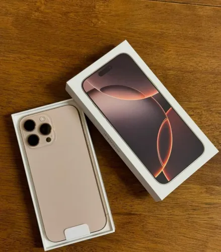 ? iPhone 16 Pro Max Dourado 256GB - Semi-Novo