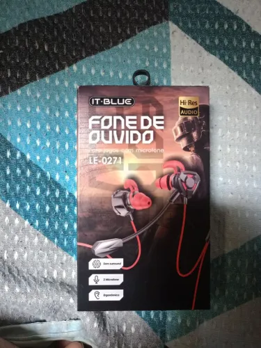 Fone de ouvido com microfone LE-ITBlue