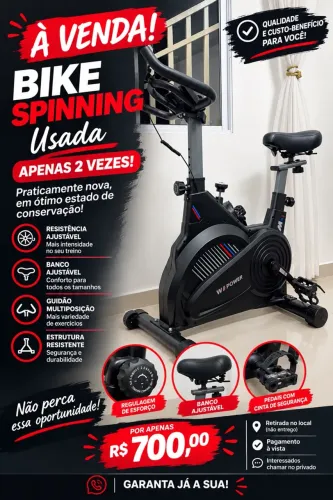 Vendo bike usada apenas 2 vezes suporta até 150 kg