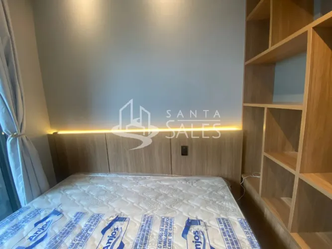 Apartamento para locação em Moema, São Paulo-SP: 1 quarto, 1 sala, 1 banheiro, 27m² de áre